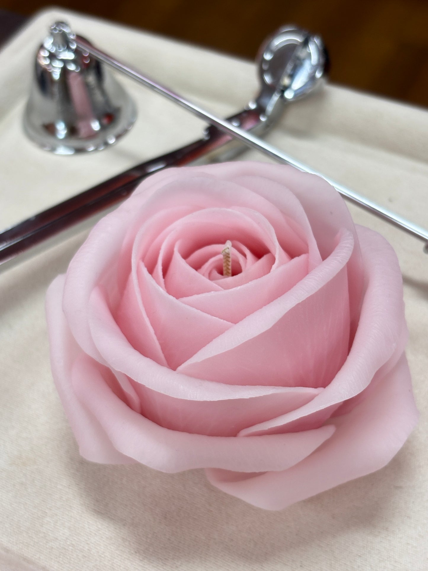 Pre-made candle - Rose candle ROSE scented
