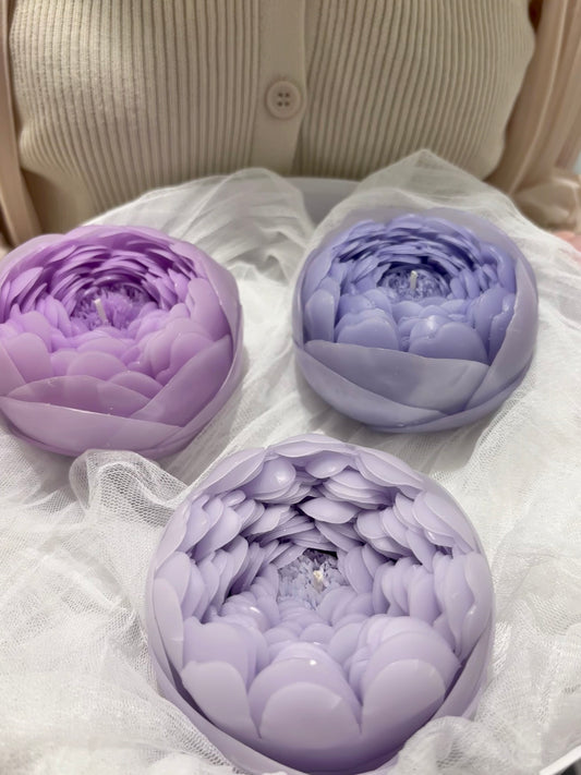 Violet peony candle series - unscented