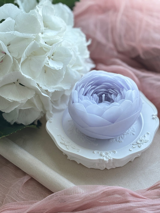 Unscented- Lavender mist peony candle